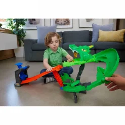 HOT WHEELS Vehículos Y Circuitos*Monster Trucks - Conjunto Destrucción del Dragón - Serie Sharks Vs Dinos