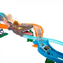 MATTEL Vehículos Y Circuitos*Hot Wheels RacerVerse - Pista Jurassic World Crash & Splash