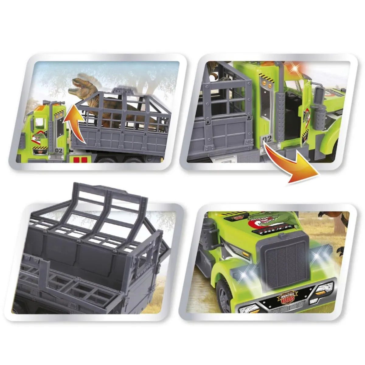 INVINCIBLE HEROS Figuras De Acción*Invincible Heroes - Camión con dinosaurio