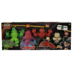 INVINCIBLE HEROS Figuras De Acción*Invincible Heroes - Pack 4 monstruos Stretchy (varios modelos)