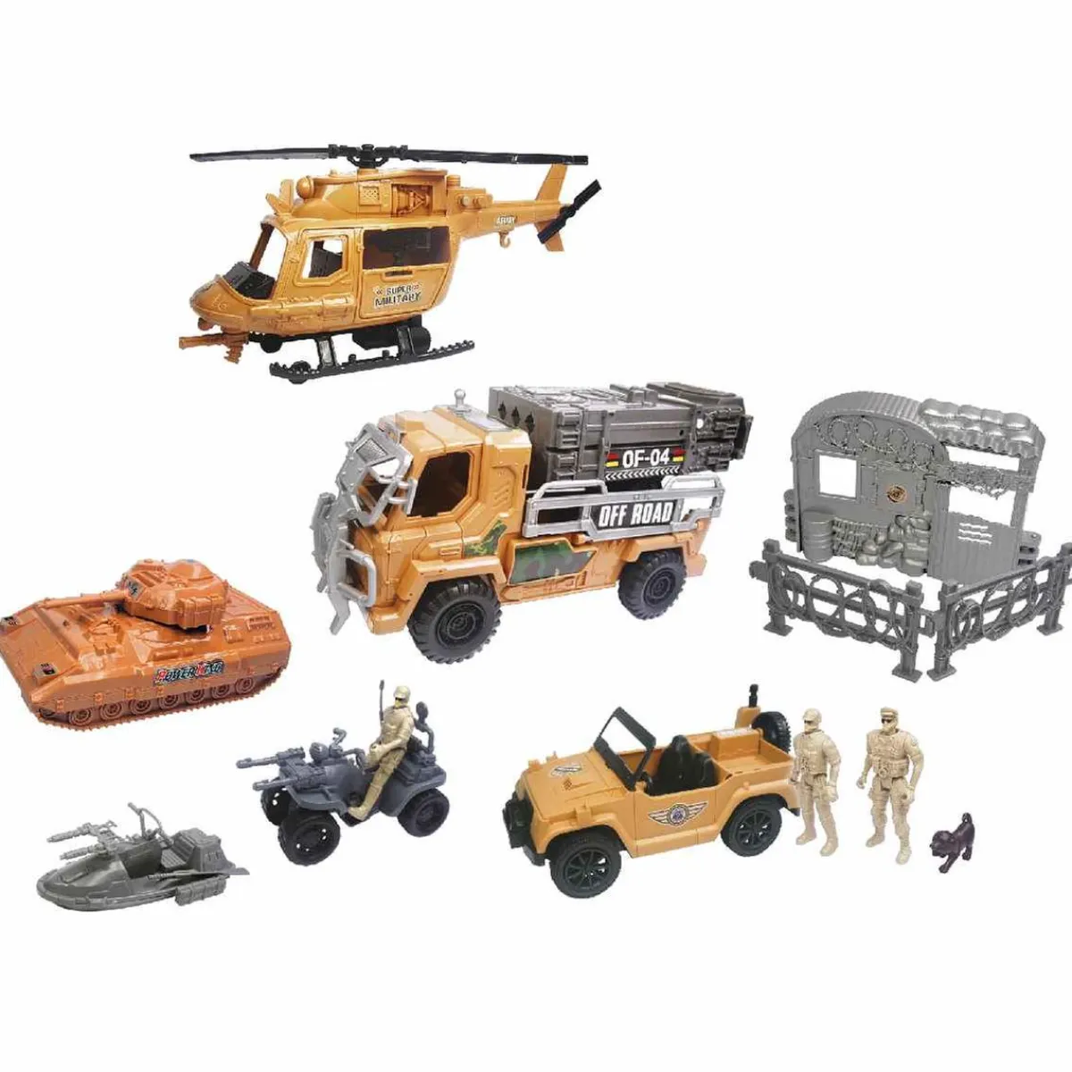 PRENATAL Figuras De Acción*Invincible Heroes - Set vehículos militares