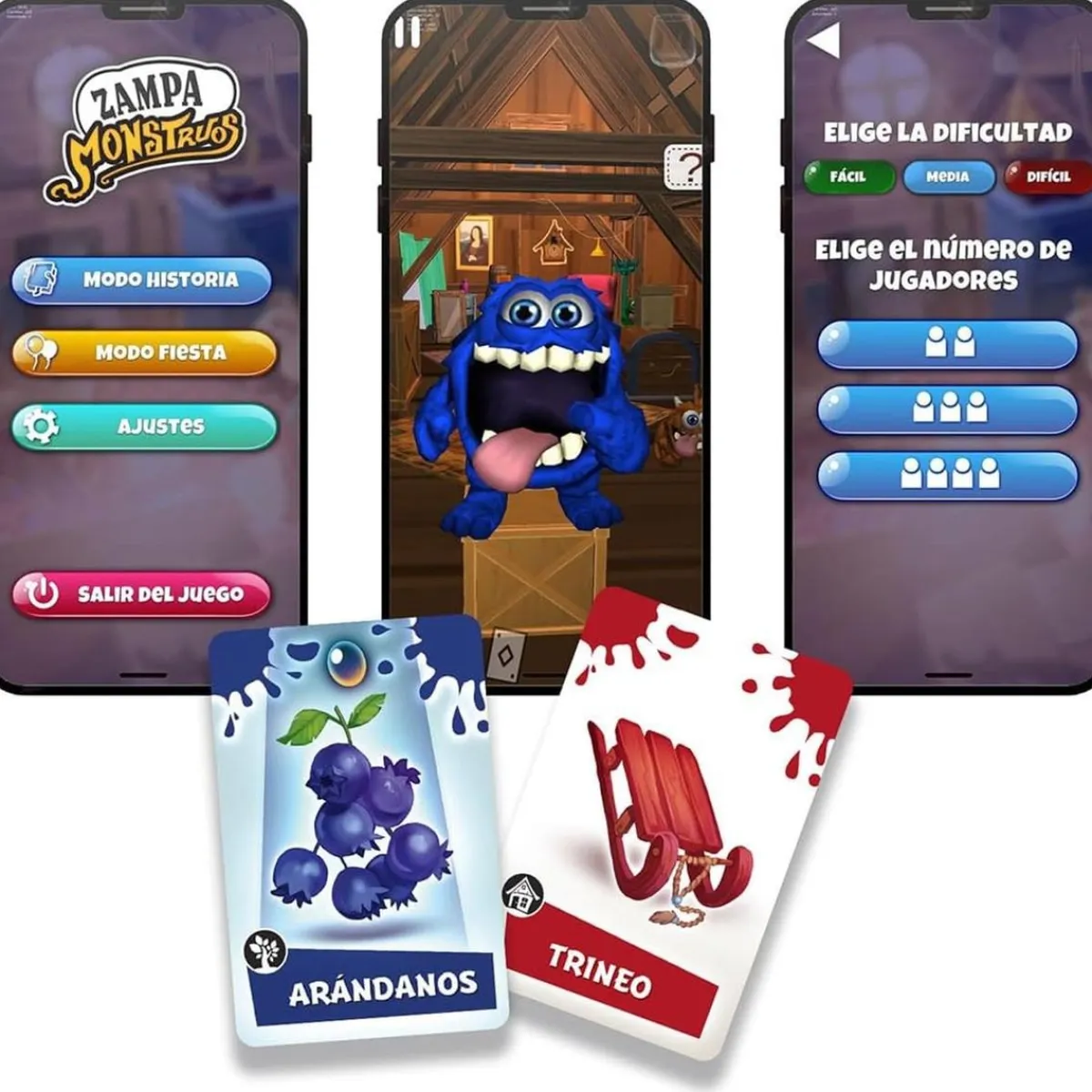 OLIVO Friki Zone|Juegos Y Puzzles*Juego de mesa Zampa Monstruos ㅤ