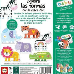 BORRAS Juegos Y Puzzles|Friki Zone*Juego educativo de encajables de animales para estimular coordinación y desarrollo cognitivo ㅤ