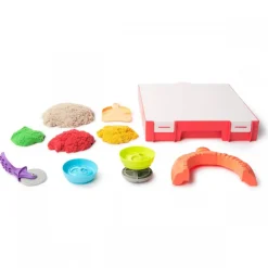 SPIN MASTER Steam|Arte Y Manualidades*Kinetic Sand - Kit creativo Squish Pizza