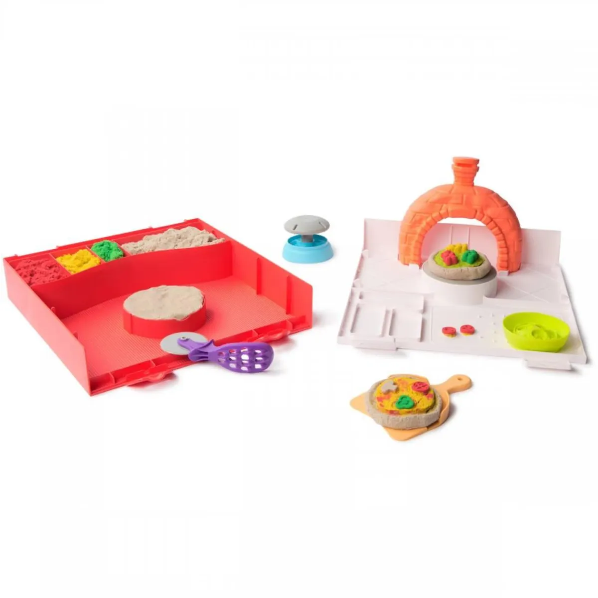 SPIN MASTER Steam|Arte Y Manualidades*Kinetic Sand - Kit creativo Squish Pizza