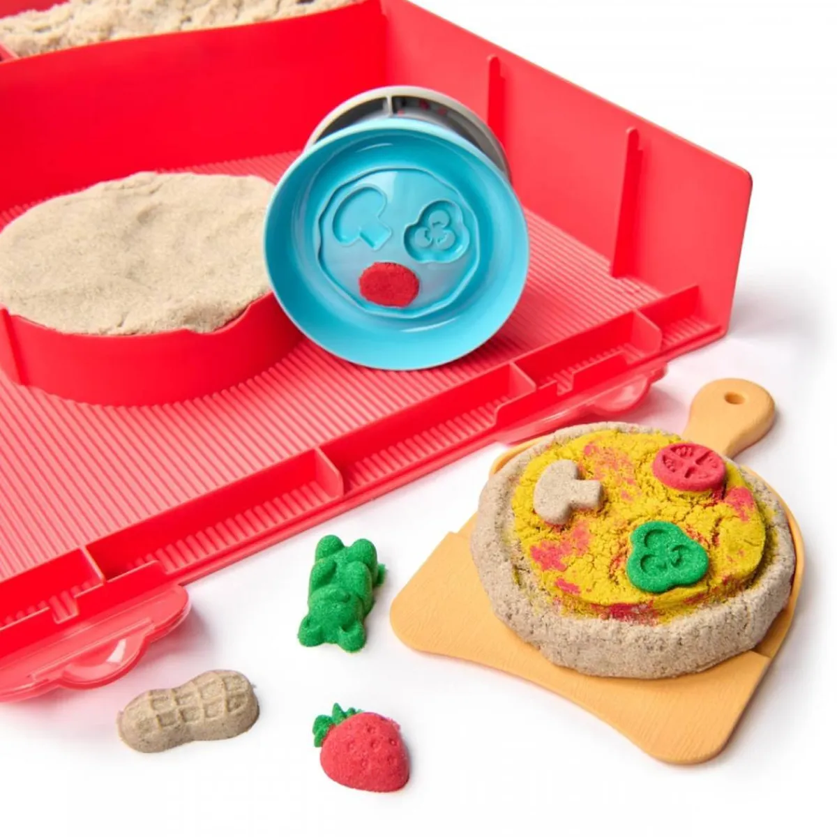 SPIN MASTER Steam|Arte Y Manualidades*Kinetic Sand - Kit creativo Squish Pizza