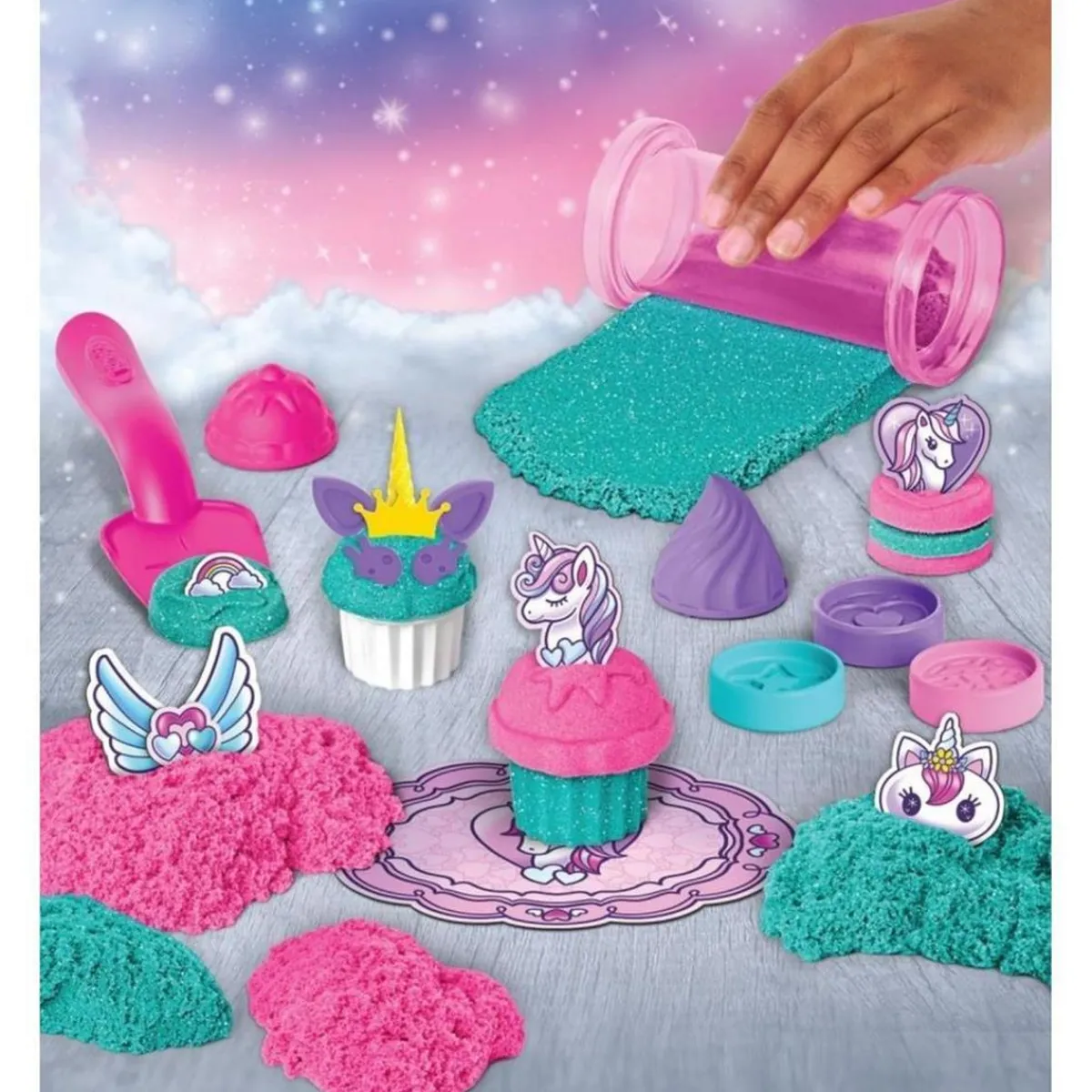 SPIN MASTER Steam|Arte Y Manualidades*Kinetic Sand Pastelería de unicornio