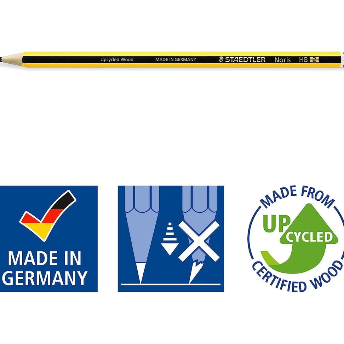 TOYS "R" US Material Escolar*Kit de 6 lápices de grafito Noris HB y 2 gomas Mars Plastic