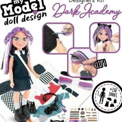 EDUCA BORRAS Arte Y Manualidades*Kit de diseño de moda para muñeca estilo academía oscura