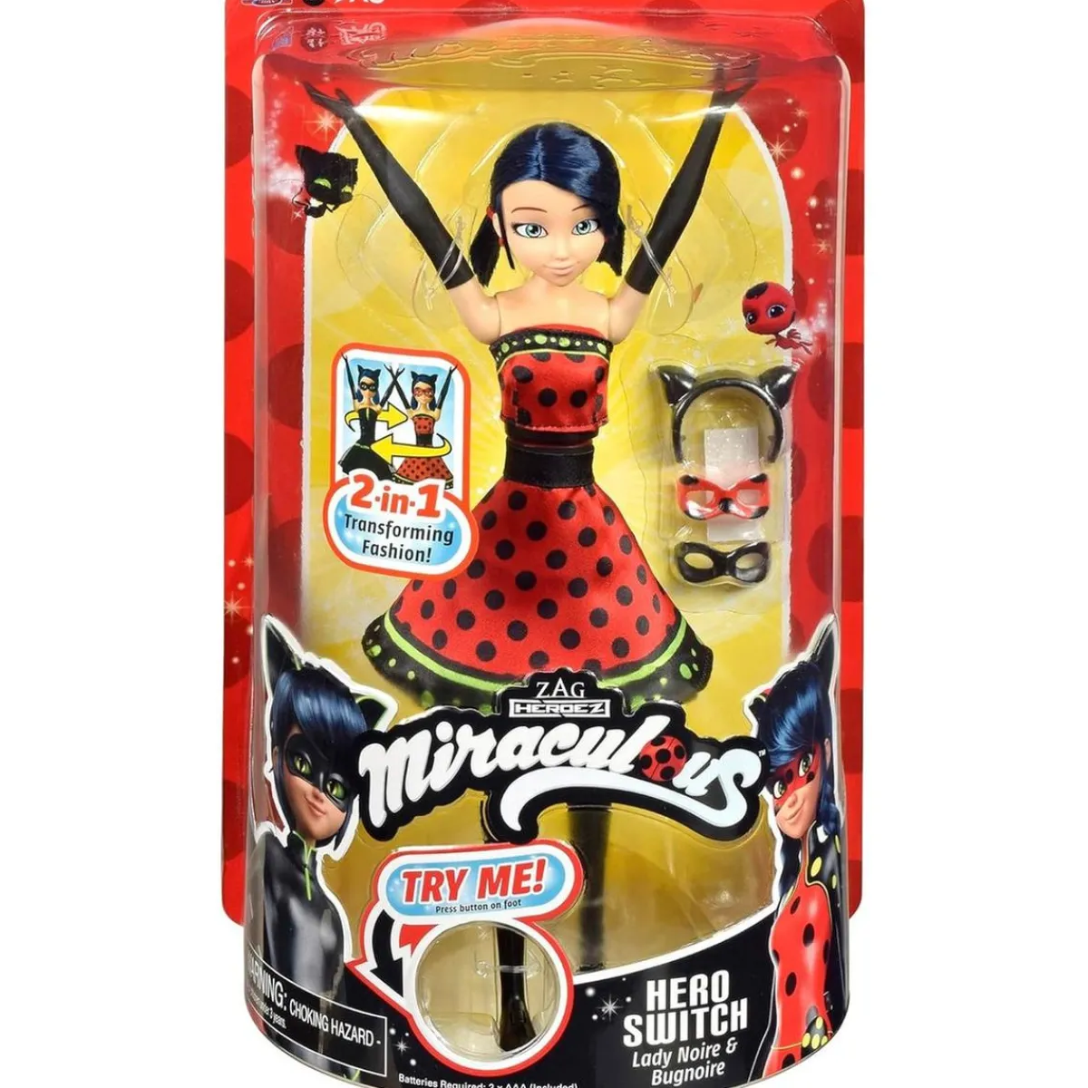 LADYBUG Muñecas*- Muñeca Miraculous Hero Switch