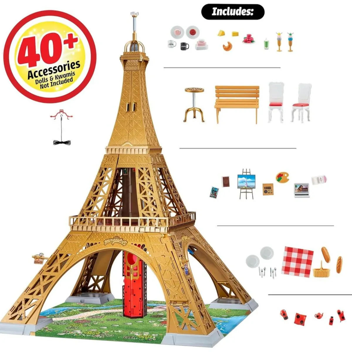 LADYBUG Muñecas*- Playset Torre Eiffel Miraculous 122 cm