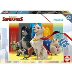 EDUCA BORRAS Juegos Y Puzzles*Liga de Super-Mascotas: rompecabezas de 200 piezas grandes, tamaño montado 40 x 28 cm