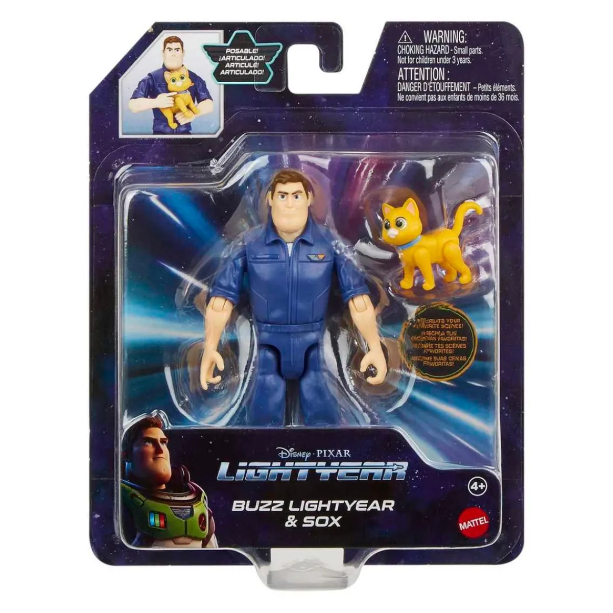 MATTEL Figuras De Acción*Lightyear - Buzz y Sox - Pack 2 figuras de acción