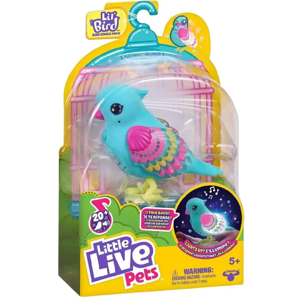 FAMOSA Figuras De Acción*Little Live Pets - Pájaro parlanchín (varios colores)