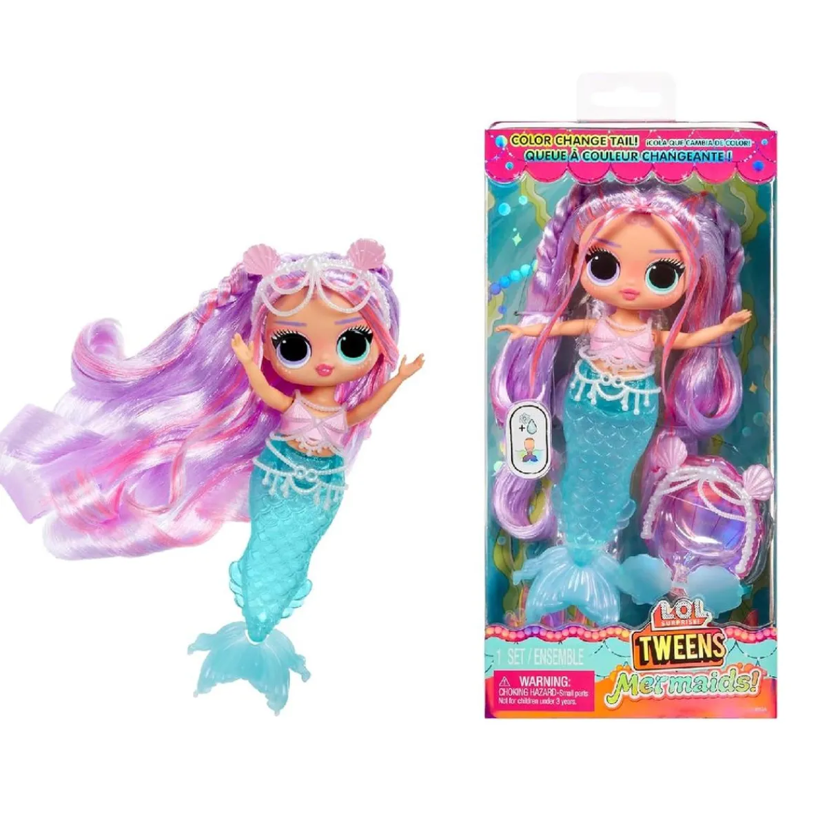 LOL SURPRISE Coleccionables Y Mini Mundos*L.O.L. Surprise - Lana Marine - Muñeca Tweens Sirena