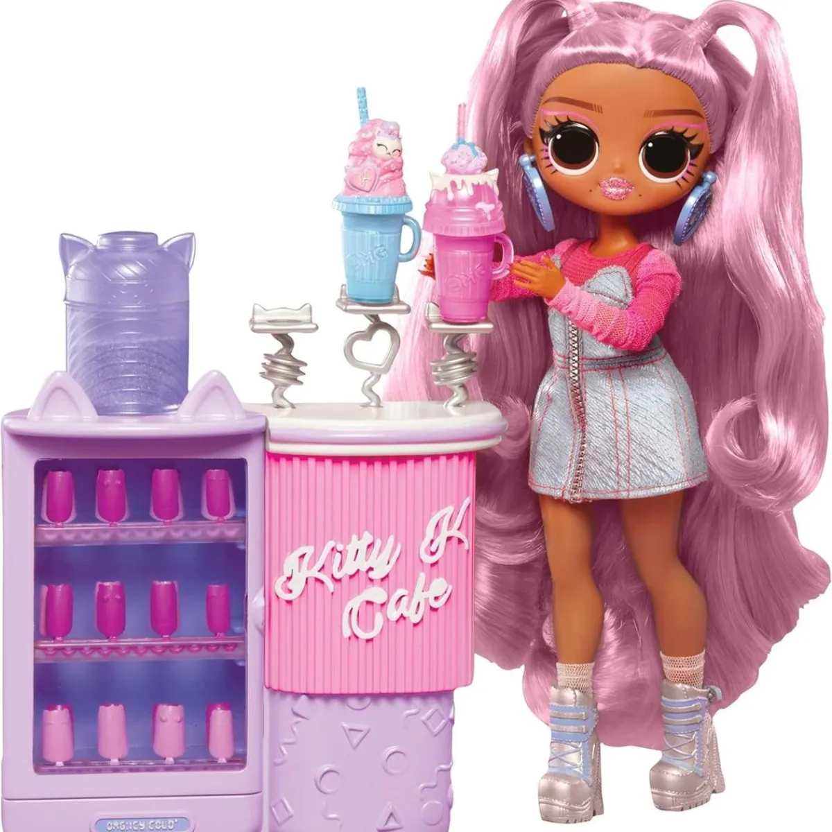 LOL SURPRISE Coleccionables Y Mini Mundos*L.O.L. Surprise! - OMG Sweet Nails Pop - Kitty K Café