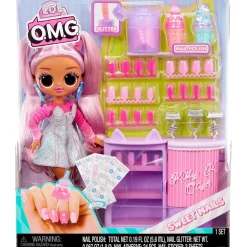 LOL SURPRISE Coleccionables Y Mini Mundos*L.O.L. Surprise! - OMG Sweet Nails Pop - Kitty K Café