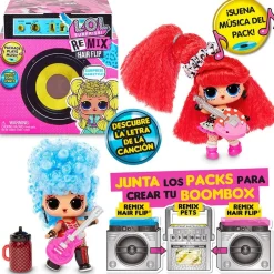 LOL SURPRISE Coleccionables Y Mini Mundos*- Remix Doll Hair Flip