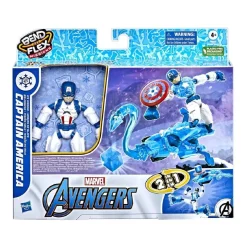 HASBRO EU TRADING Figuras De Acción*Los Vengadores - Capitan America - Figura Bend and Flex