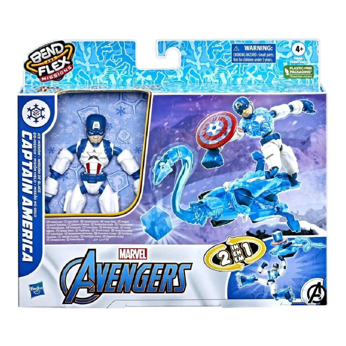 HASBRO EU TRADING Figuras De Acción*Los Vengadores - Capitan America - Figura Bend and Flex