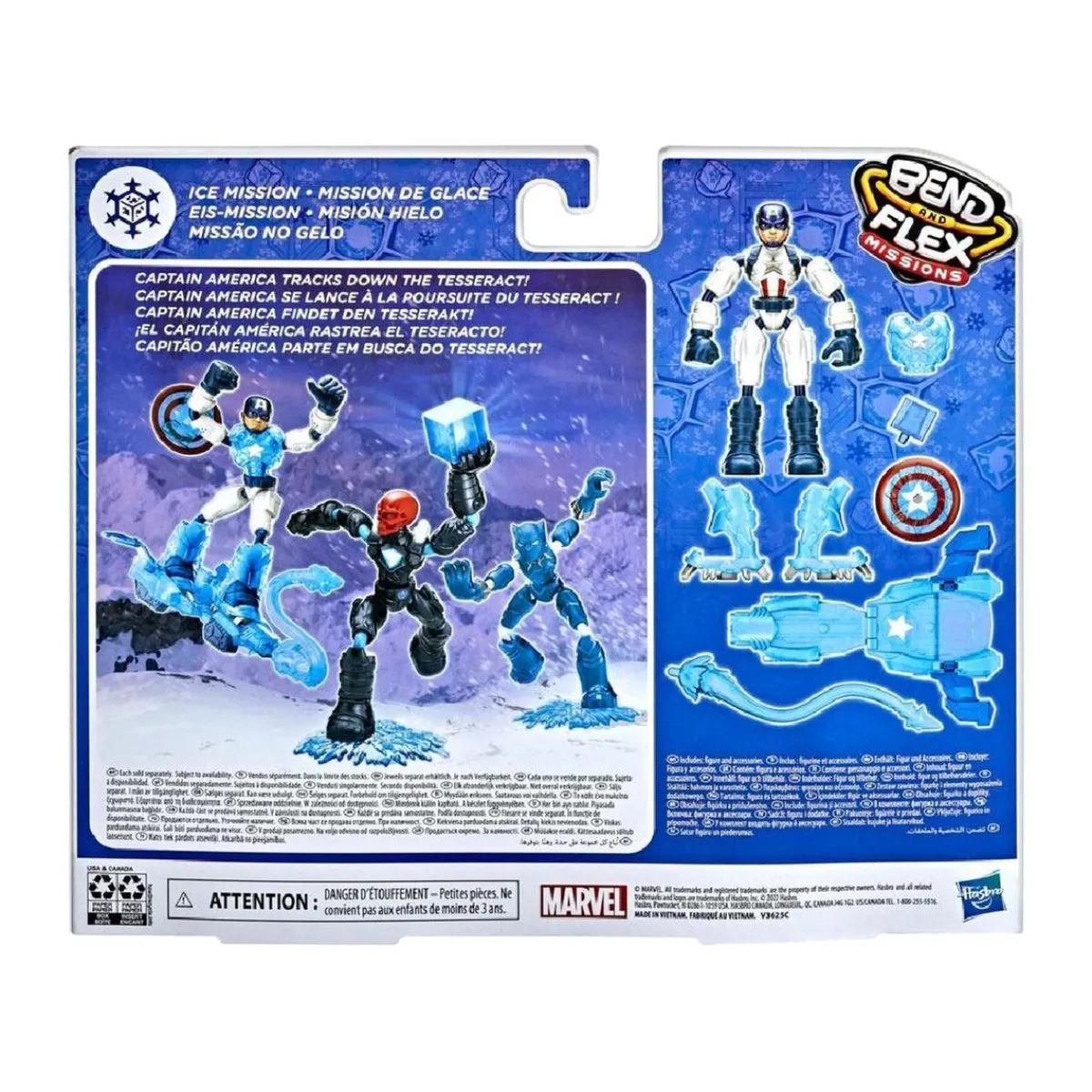 HASBRO EU TRADING Figuras De Acción*Los Vengadores - Capitan America - Figura Bend and Flex