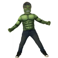 RUBIE'S Disfraces|Halloween*Los vengadores - Disfraz Pecho musculoso Hulk con accesorios 8-10 años