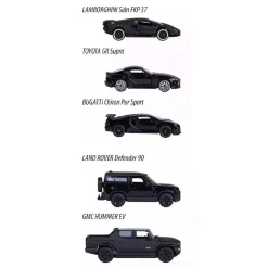 MAJORETTE Vehículos Y Circuitos*- Pack 5 Coches Black Edition