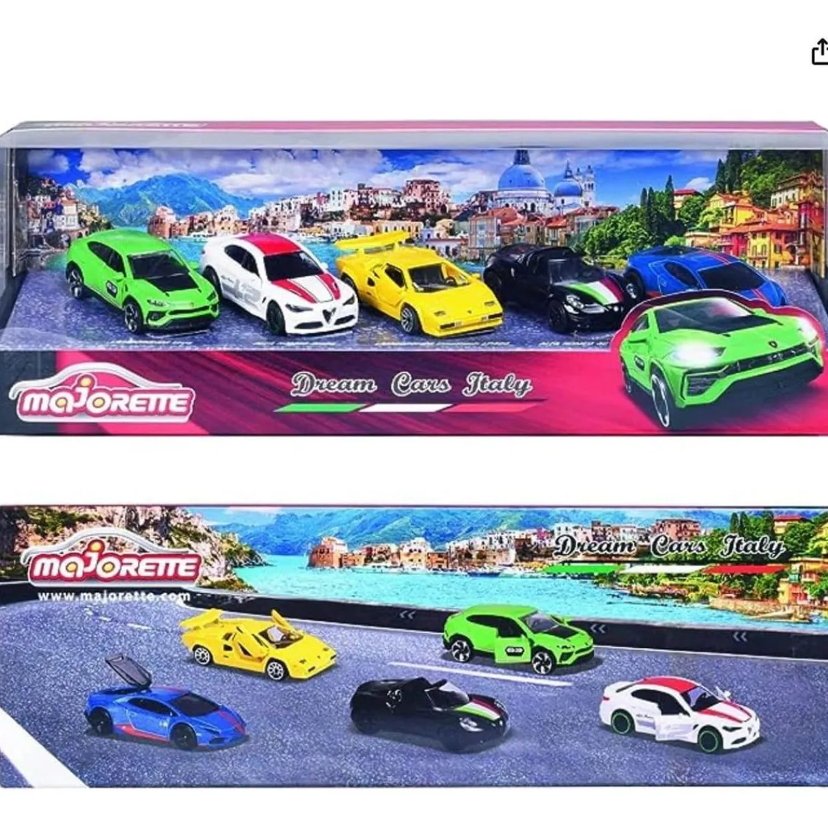 MAJORETTE Vehículos Y Circuitos*- Pack 5 coches Dream Cars Italy
