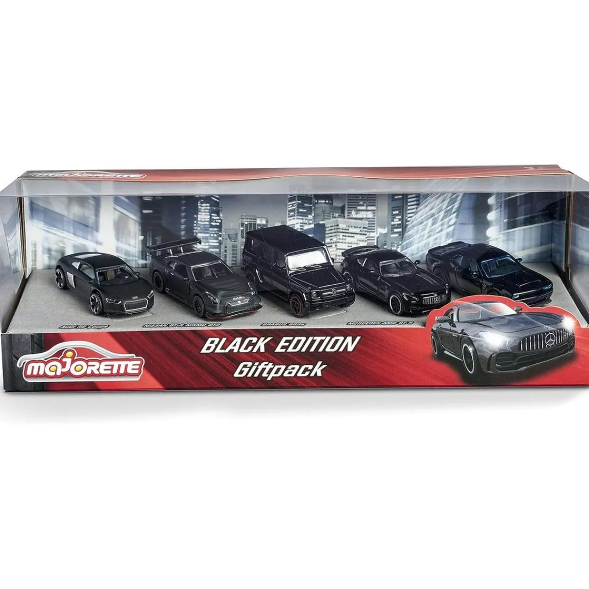 MAJORETTE TOYS Vehículos Y Circuitos*Majorette - Set de 5 coches de juguete negros con ruedas giratorias ㅤ