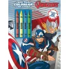 LOGISTA LIBROS Juguetes Educativos Y Libros*Marvel - Los Vengadores - Libro de actividades para colorear con ceras: Los Vengadores ㅤ