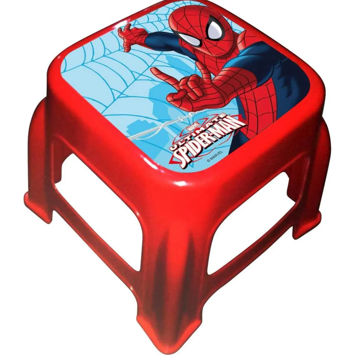 SPIDERMAN Estilo De Vida*Marvel - Taburete de plástico infantil 27x27x21cm ㅤ
