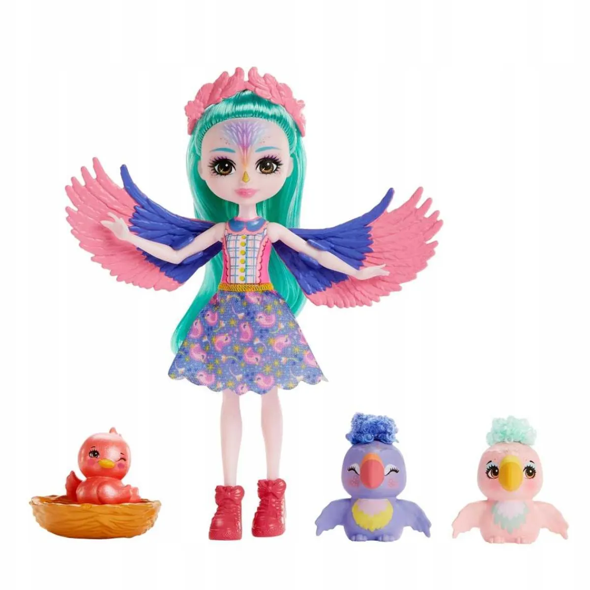 MATTEL Muñecas*- Enchantimals - Enchantimals familia de loros muñecas con mascotas y accesorios (Varios modelos) ㅤ