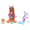 MATTEL Muñecas*- Enchantimals - Muñeca guepardo Glam Party con accesorios para peinar y mascota ㅤ