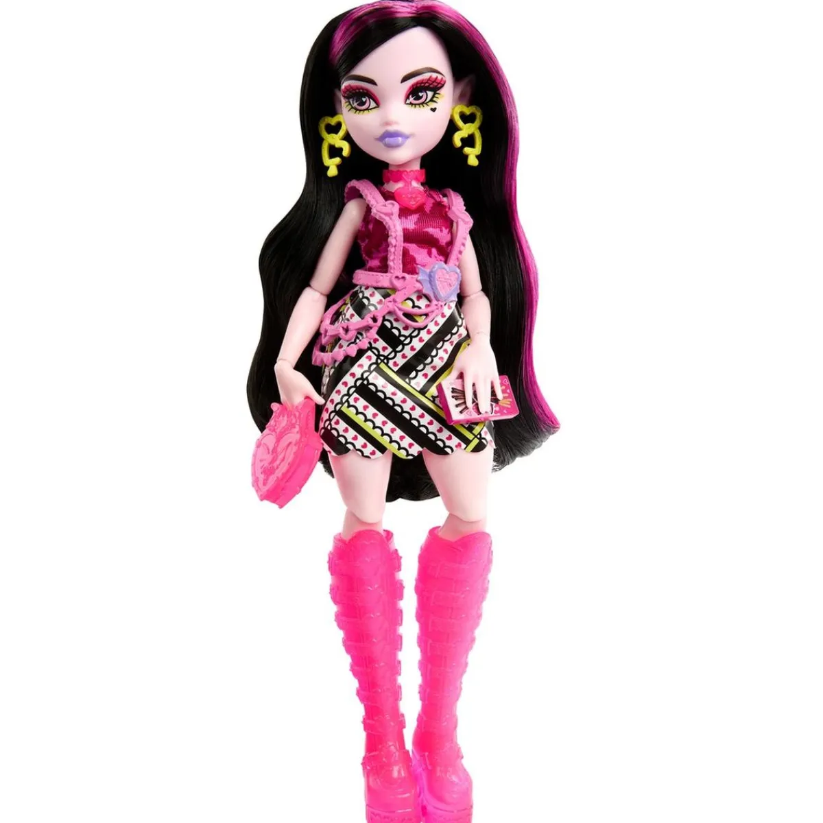 MATTEL Muñecas*- Monster High - Muñeca Draculaura Neon Frights con accesorios luminosos ㅤ