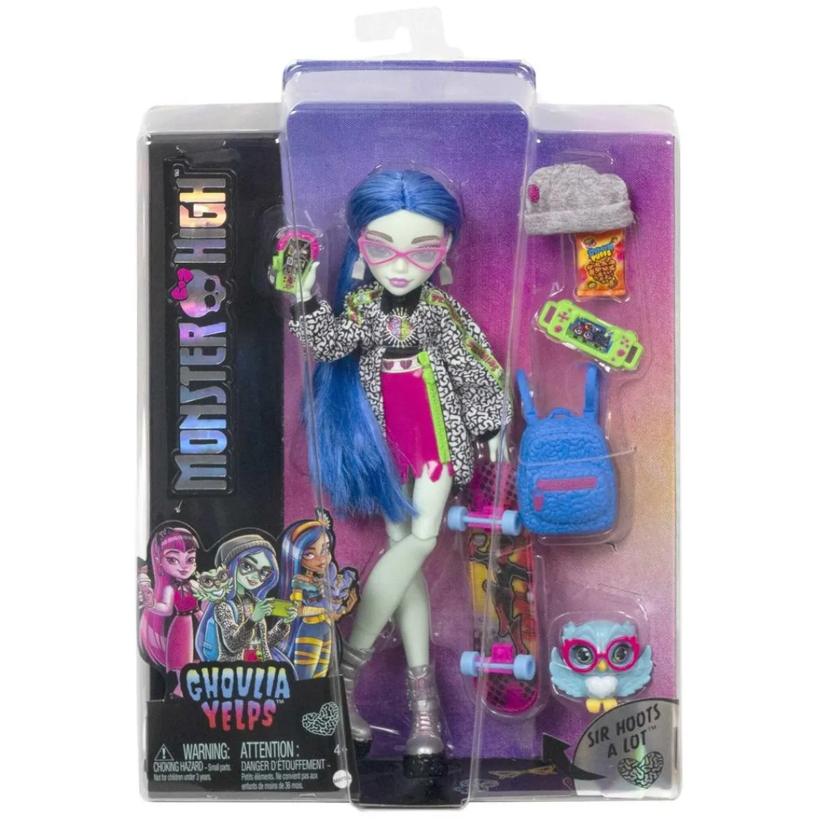 MATTEL Muñecas*- Monster High - Muñeca Ghoulia con mascota y accesorios ㅤ
