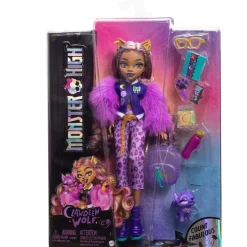 MATTEL Muñecas*- Monster High - Muñeca Clawdeen con mascota y accesorios