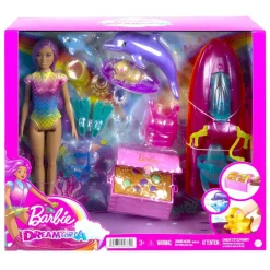 MATTEL Muñecas*- Muñeca Dreamtopia con accesorios acuáticos ㅤ