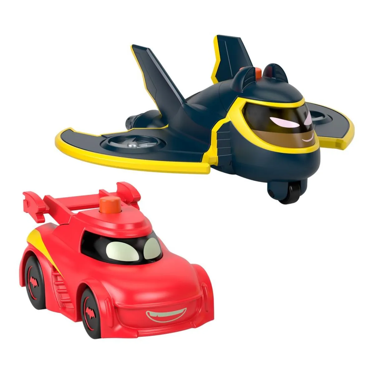 MATTEL Coleccionables Y Mini Mundos*- Pack coches de juguete con luces serie Batwheels ㅤ