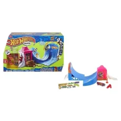 MATTEL Vehículos Y Circuitos*- Parque de skate con monopatín de juguete y zapatillas para dedos ㅤ