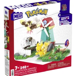 MATTEL Juguetes De Construcción*- Pokemon - Construcción Pokémon con movimiento: Pikachu, Wooloo y Pidgey, 240 bloques ㅤ