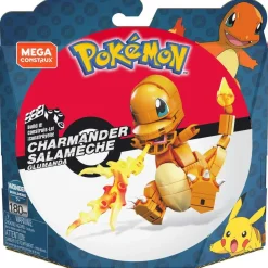 MATTEL Juguetes De Construcción*- Pokemon - Figura de construcción Mega Construx Pokémon Charmander Naranja ㅤ