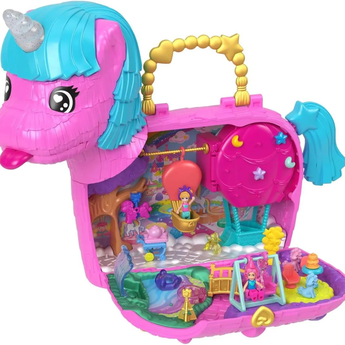 MATTEL Coleccionables Y Mini Mundos*- Polly Pocket - Cofre unicornio Partyland juguete - (Varios modelos)