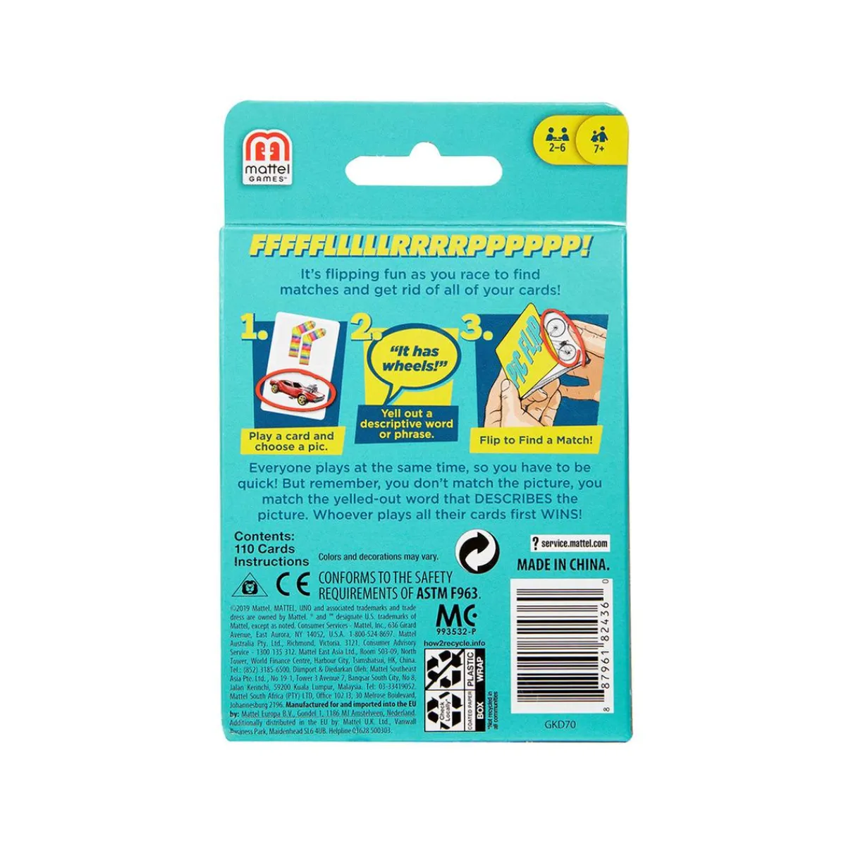 MATTEL GAMES Friki Zone|Juegos Y Puzzles*- Pic Flip - Juego de Cartas