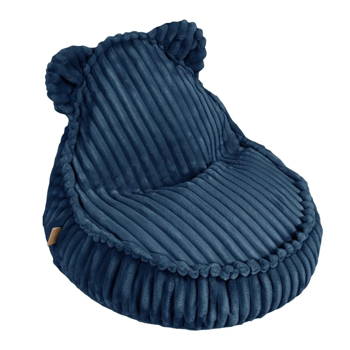 MEOWBABY Entretenimiento·Hamacas Y Columpios|Estilo De Vida*- Churros Sako Bag Teddy – Puf infantil en azul