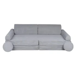 MEOWBABY Entretenimiento·Hamacas Y Columpios|Estilo De Vida*- Sofá de pana Premium infantil gris