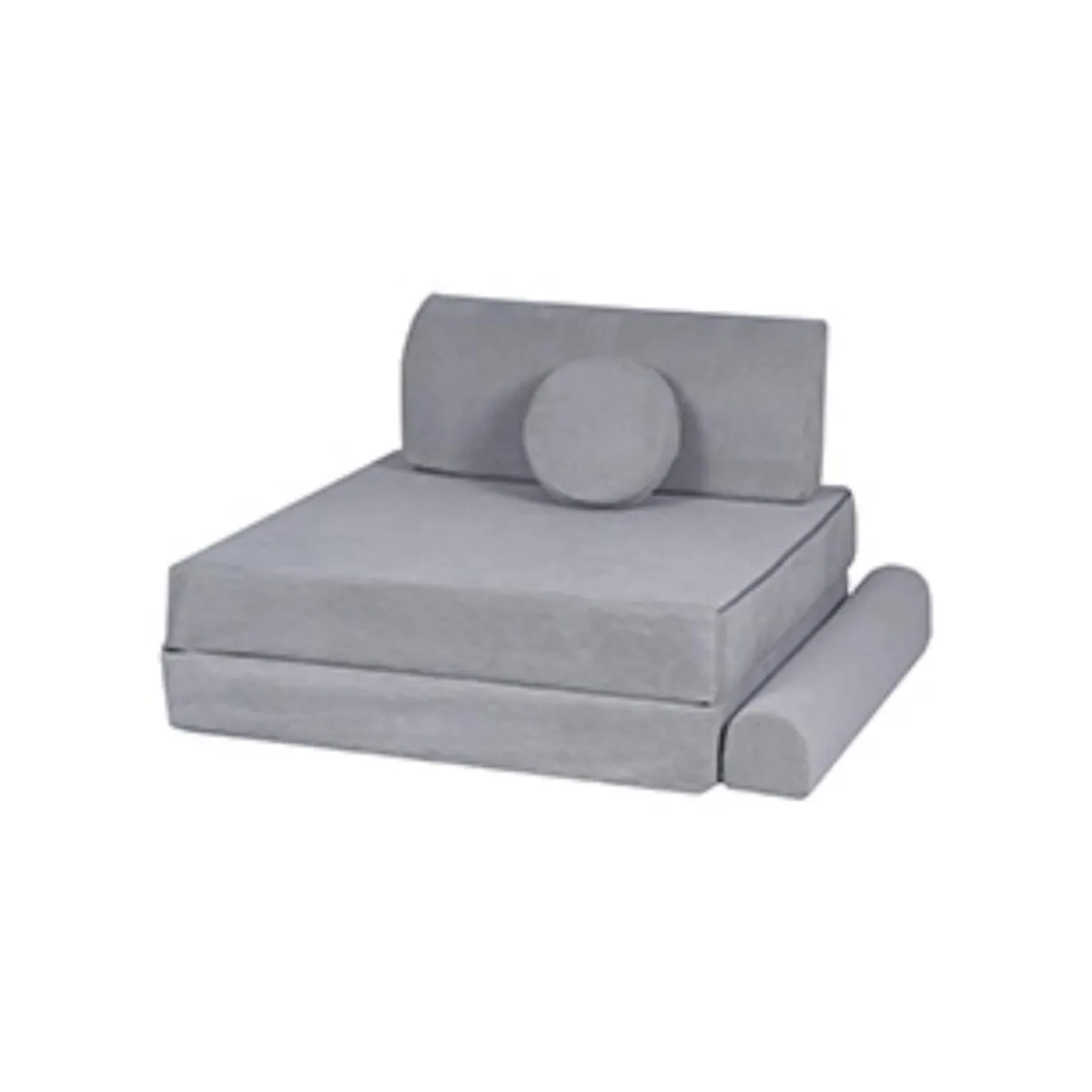 MEOWBABY Entretenimiento·Hamacas Y Columpios|Estilo De Vida*- Sofá de pana Premium infantil gris