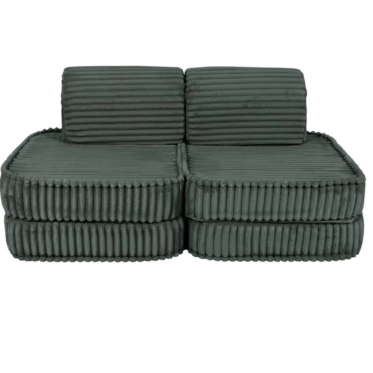 MEOWBABY Entretenimiento·Hamacas Y Columpios|Estilo De Vida*- Sofá Infantil Churros Pocket Basic Color Verde Pine Forest