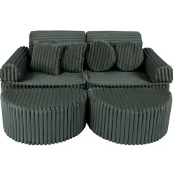 MEOWBABY Entretenimiento·Hamacas Y Columpios|Estilo De Vida*- Sofá Infantil Churros Pocket Max Color Verde Pine Forest