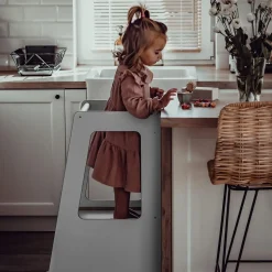 MEOWBABY Estilo De Vida*- Torre de aprendizaje de Madera con pizarra