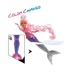 MGA LITTLE TIKES Muñecas*Mermaze Mermaidz - Harmonique - Muñeca sirena, muñeca sirena que cambia de color